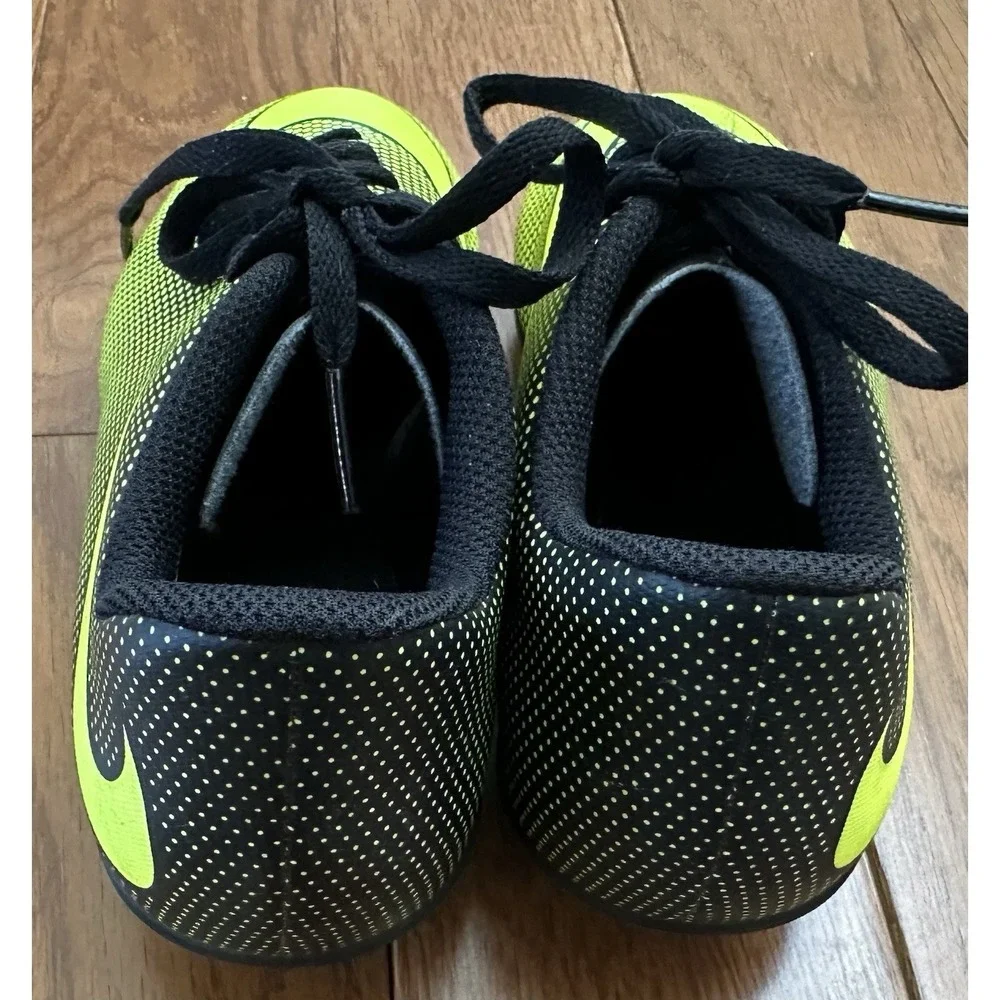 Nike Kids Neon Yellow and Black Soccer Cleats